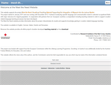 Tablet Screenshot of meet-the-need-project.eu